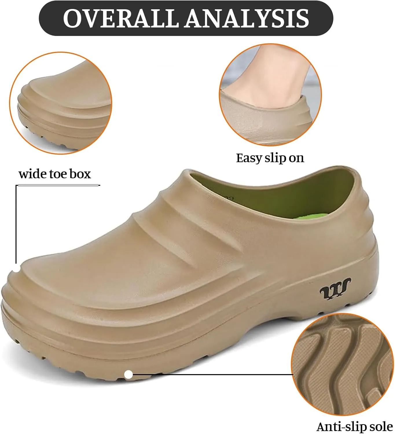Mmoneyake Armadillo Clogs for Women Men Chef Shoes Wide Waterproof Nursing Shoe Comfortable Non Slip Nurse Work Shoes Ideal for Healthcare Kitchen Food Service Garden Unisex Slip-Resistant Work Shoe