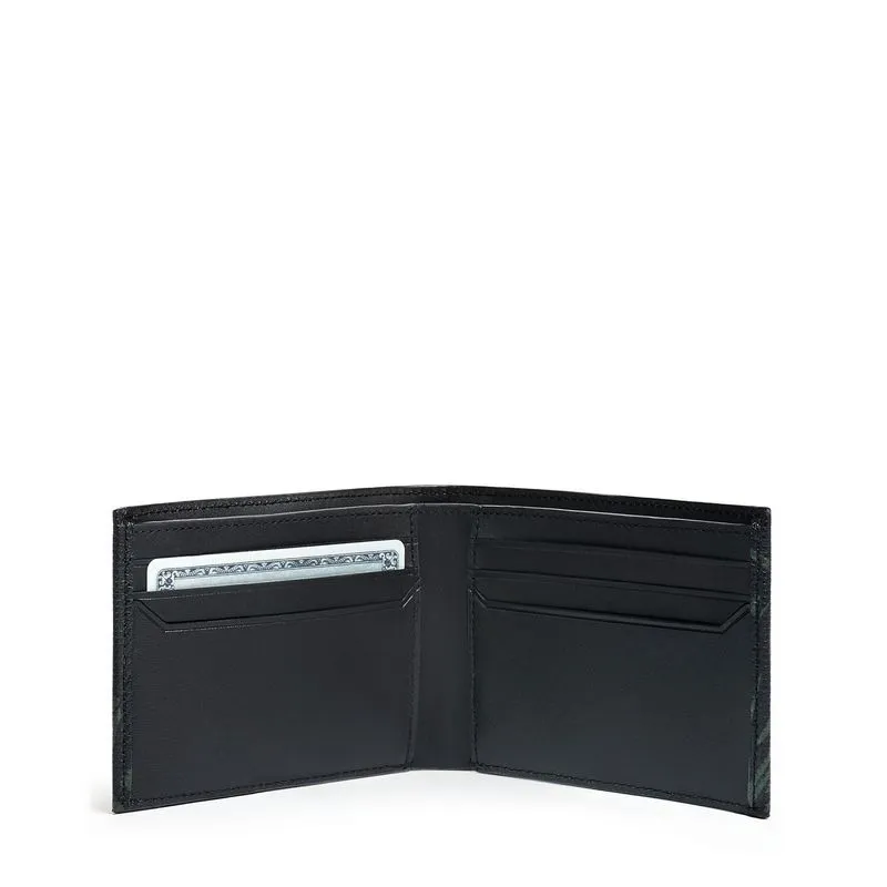 Monaco Double Billfold // Green Palm Print