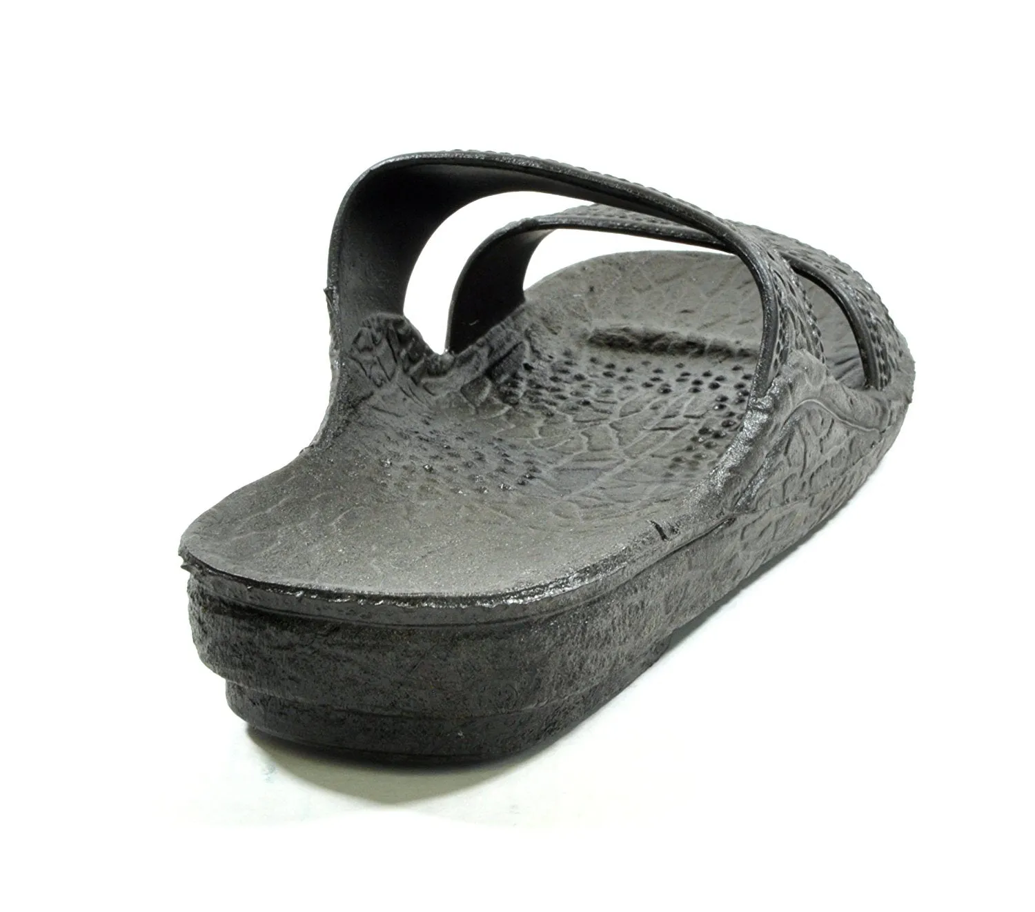 Moses Rubber Slides - Two Strap Black Brown Jandals