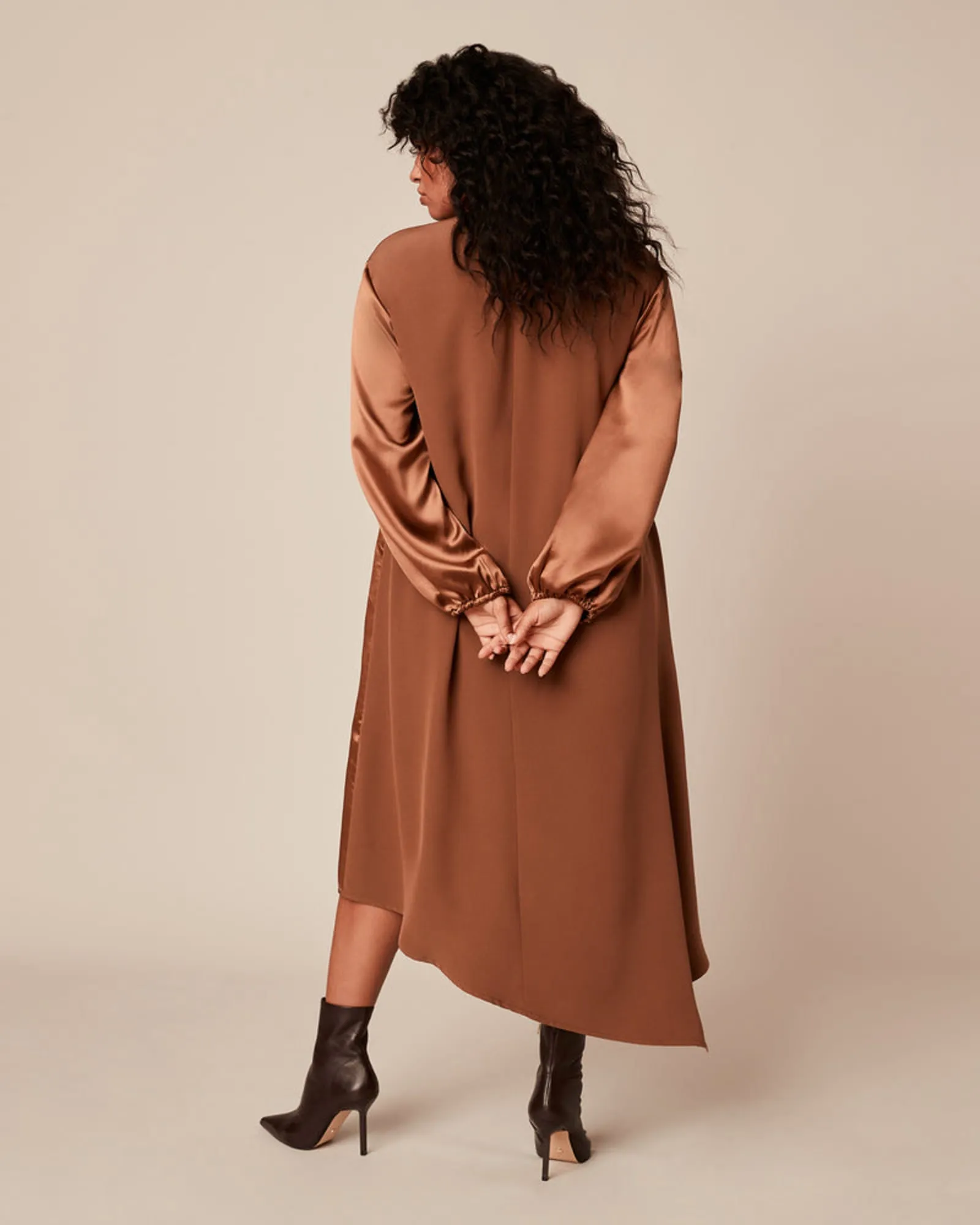Naia Dress in Bronze | Bronze