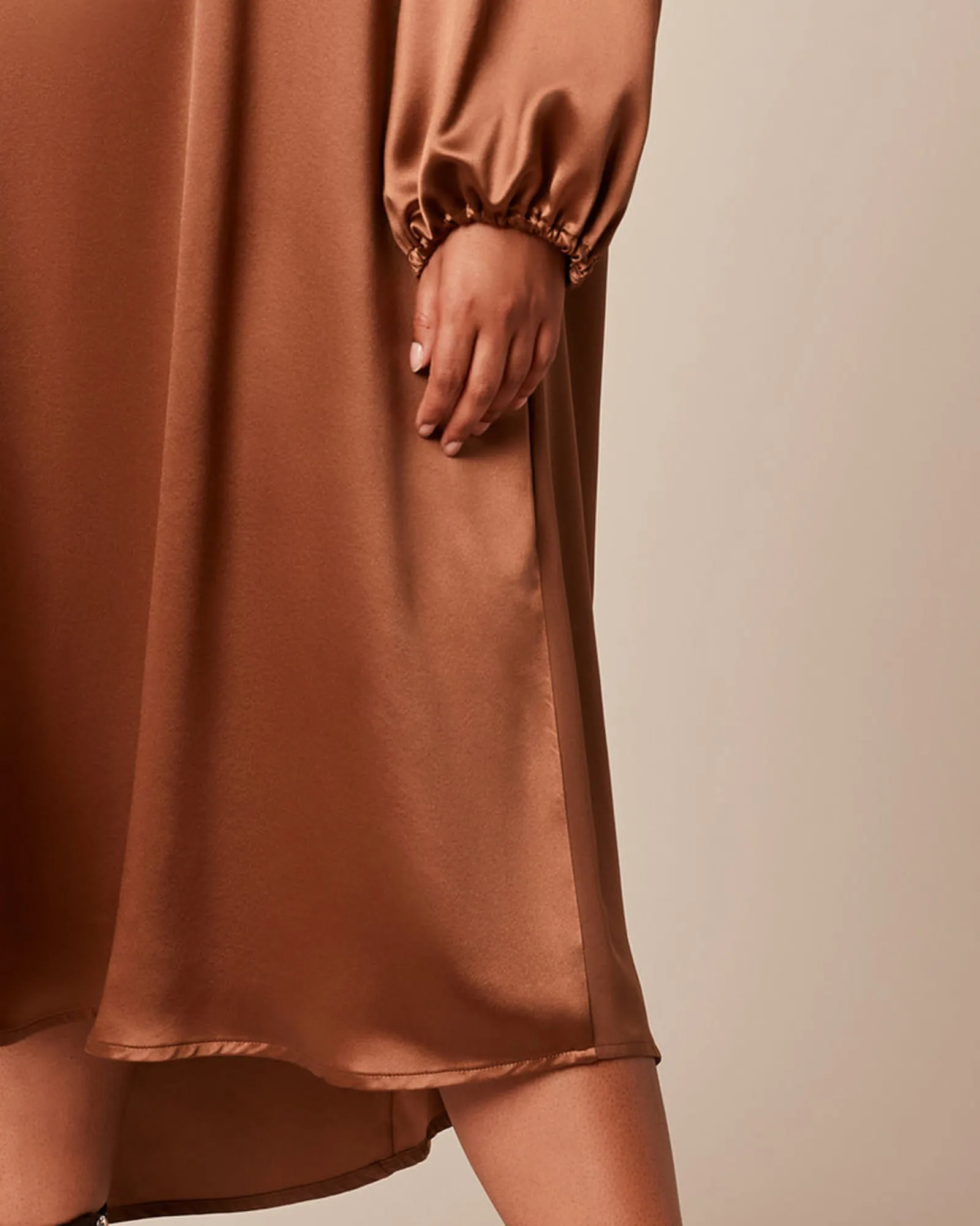 Naia Dress in Bronze | Bronze