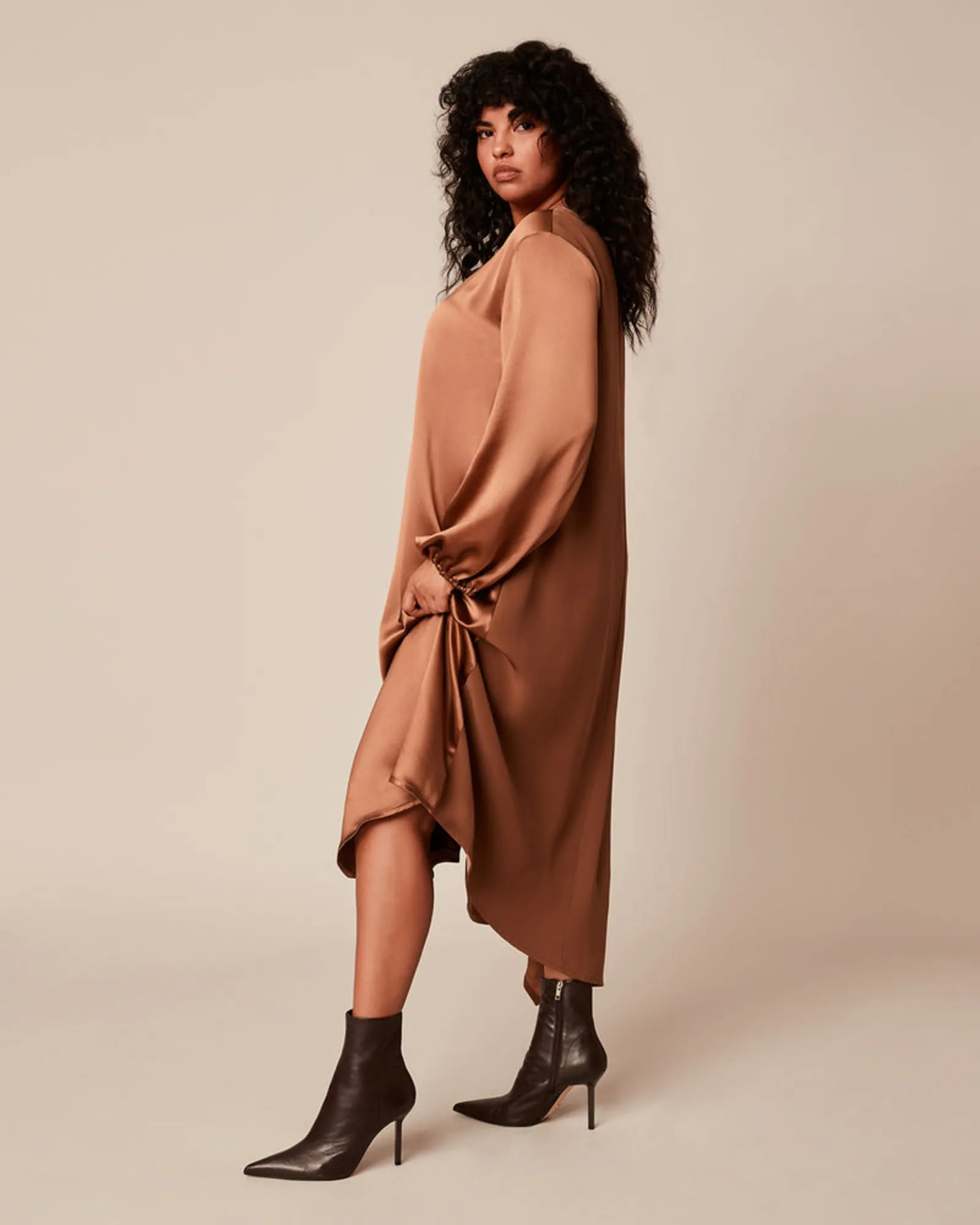 Naia Dress in Bronze | Bronze