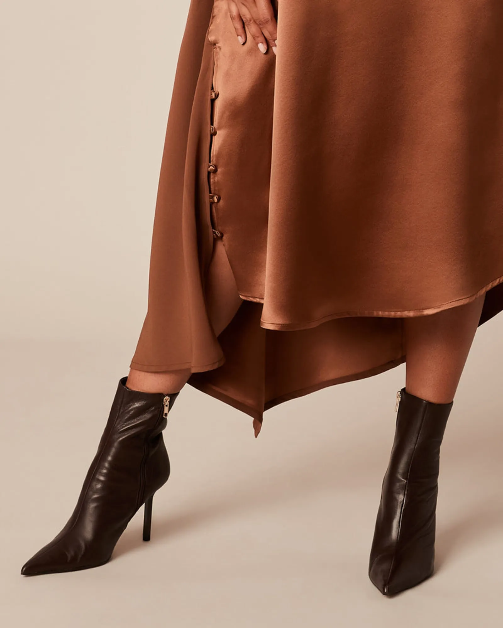 Naia Dress in Bronze | Bronze