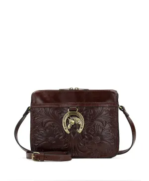 Nazaire Crossbody with Horse Charm - Vintage Western Tooled