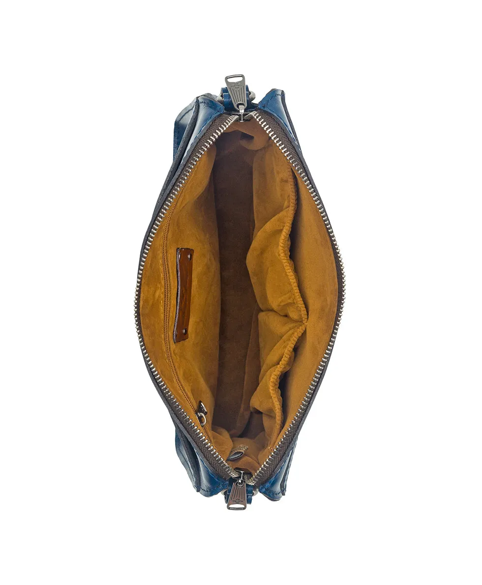 Nazaire Crossbody with Horse Charm - Vintage Western Tooled