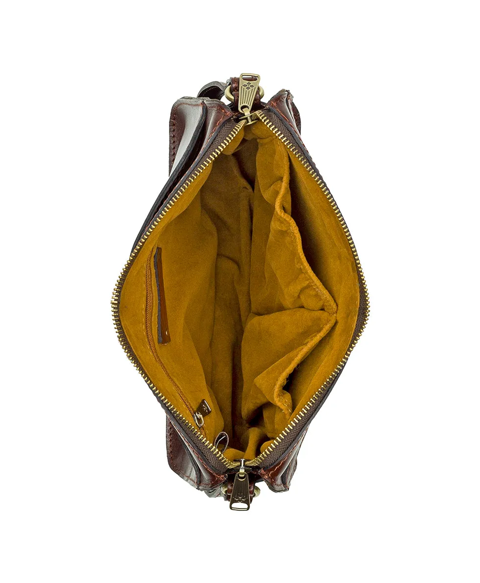 Nazaire Crossbody with Horse Charm - Vintage Western Tooled