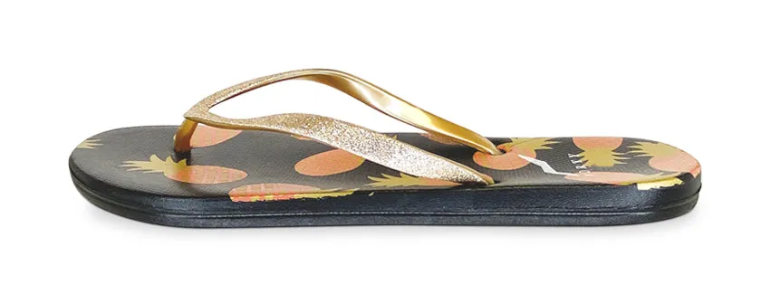 Norty Womens Casual EVA Flip Flop Sandal Pineapples 22016B