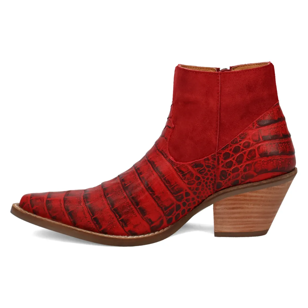 Online Exclusive | Dingo | Rickie Leather Boots in Red **PREORDER