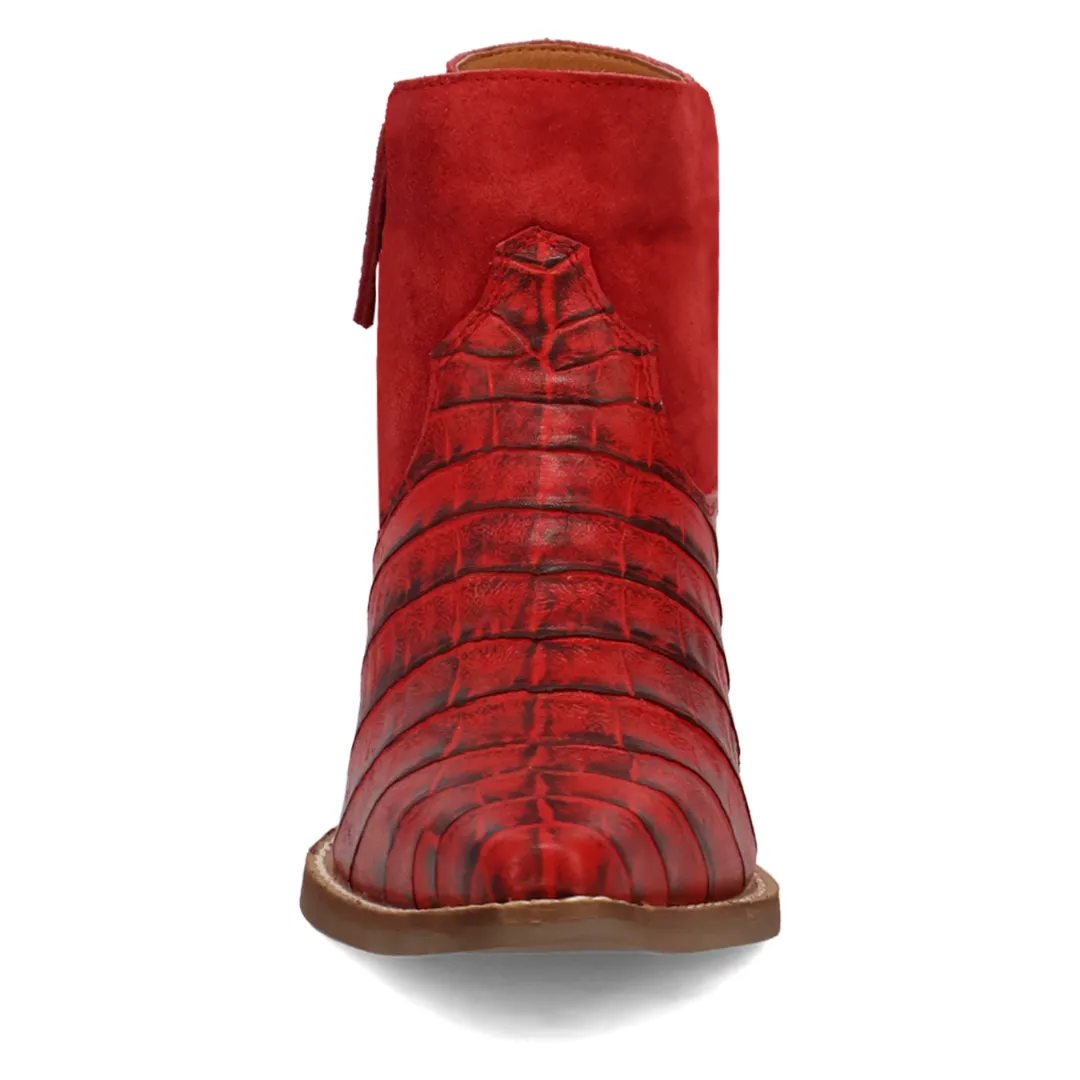 Online Exclusive | Dingo | Rickie Leather Boots in Red **PREORDER