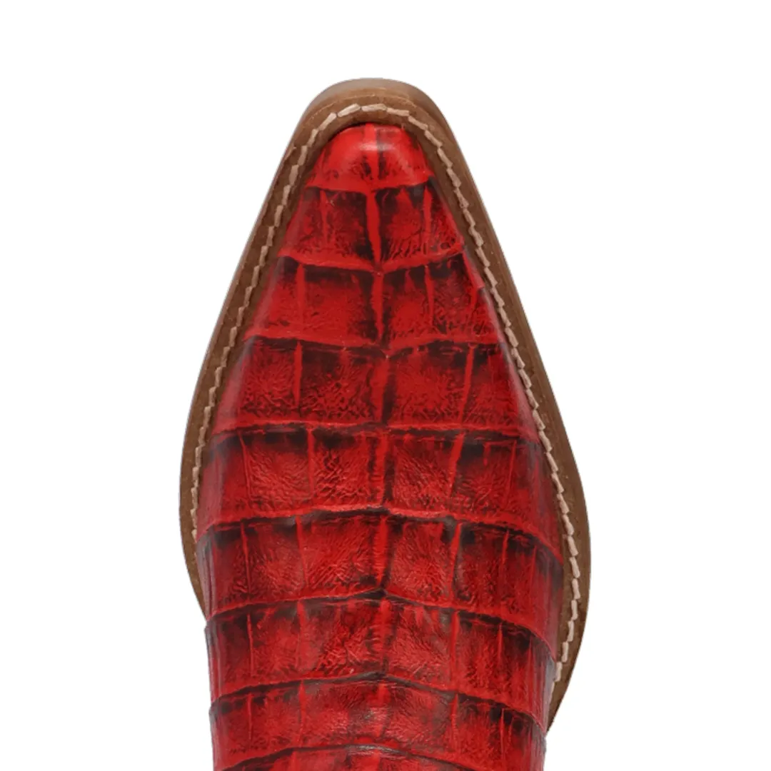 Online Exclusive | Dingo | Rickie Leather Boots in Red **PREORDER