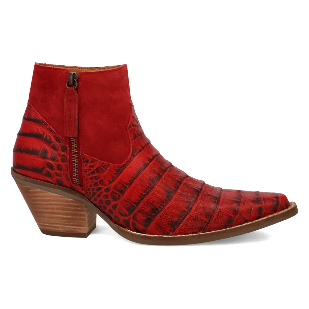 Online Exclusive | Dingo | Rickie Leather Boots in Red **PREORDER