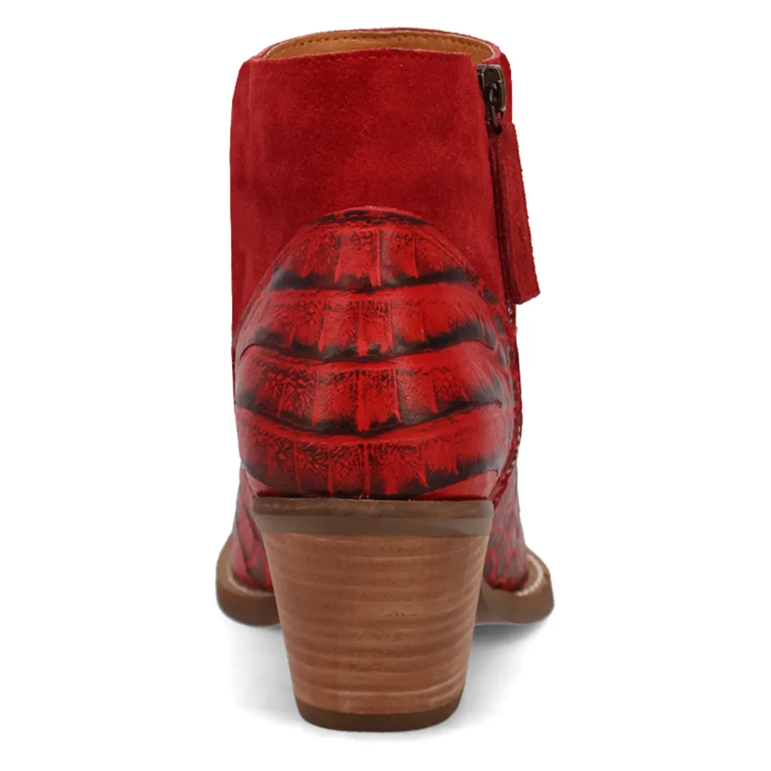 Online Exclusive | Dingo | Rickie Leather Boots in Red **PREORDER