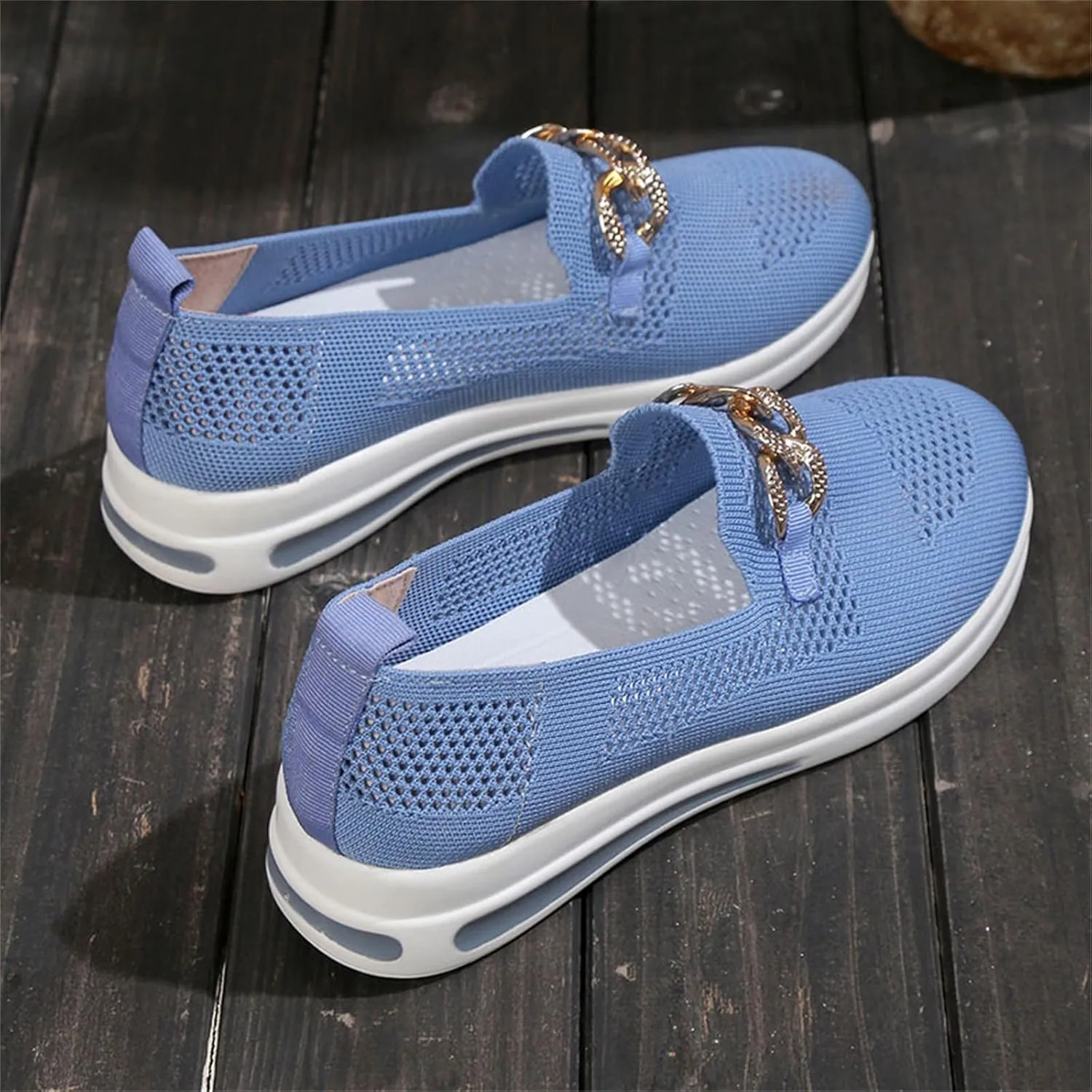 Orthopedic Walking Shoes for Diabetic Women Slip On Sneakers with Arch Support Comfortable Casual Loafers Plantar Fasciitis Foot Heel Pain Relief