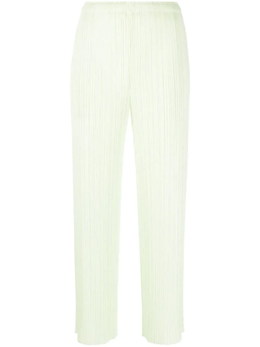 plissé cropped trousers