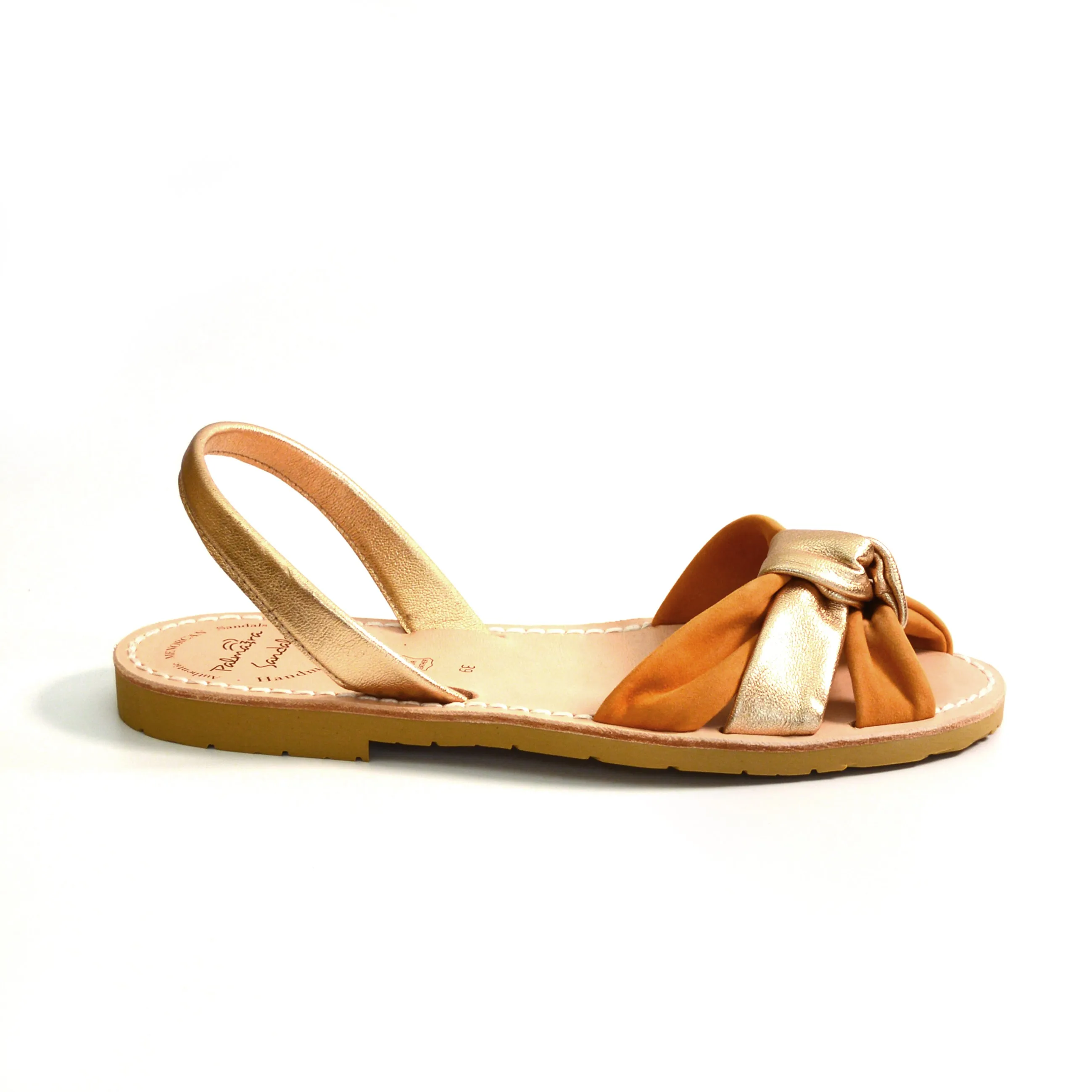 Press Sample Willow Peeptoe Knot Flats