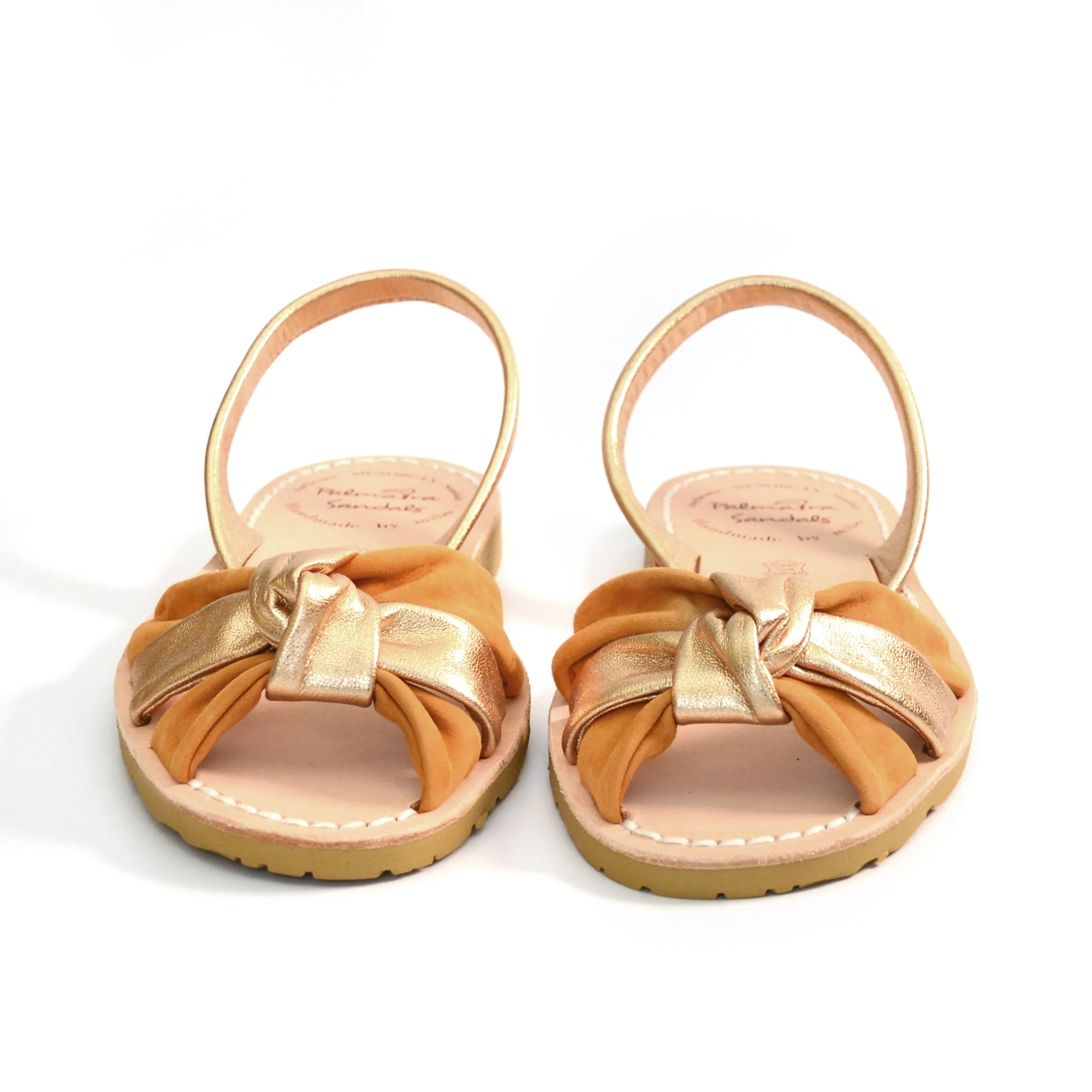 Press Sample Willow Peeptoe Knot Flats