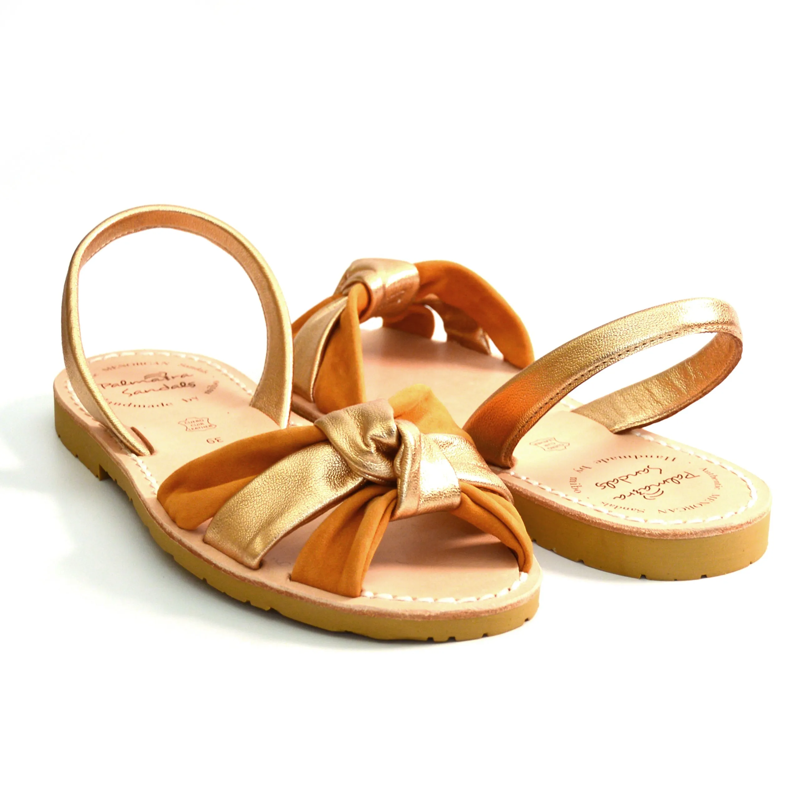 Press Sample Willow Peeptoe Knot Flats