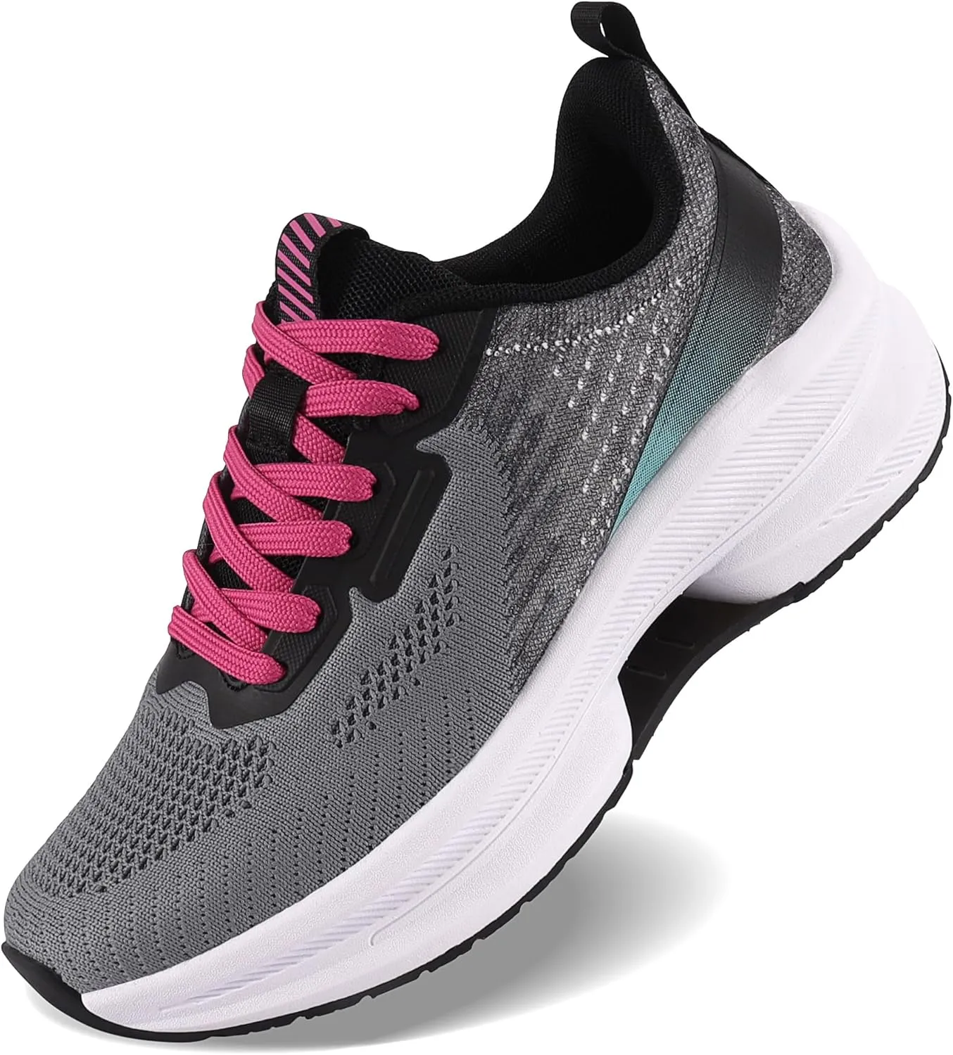 QUINMOK Womens Walking Shoes Non-Slip Tennis Sneakers Mesh Athletic Running Shoes