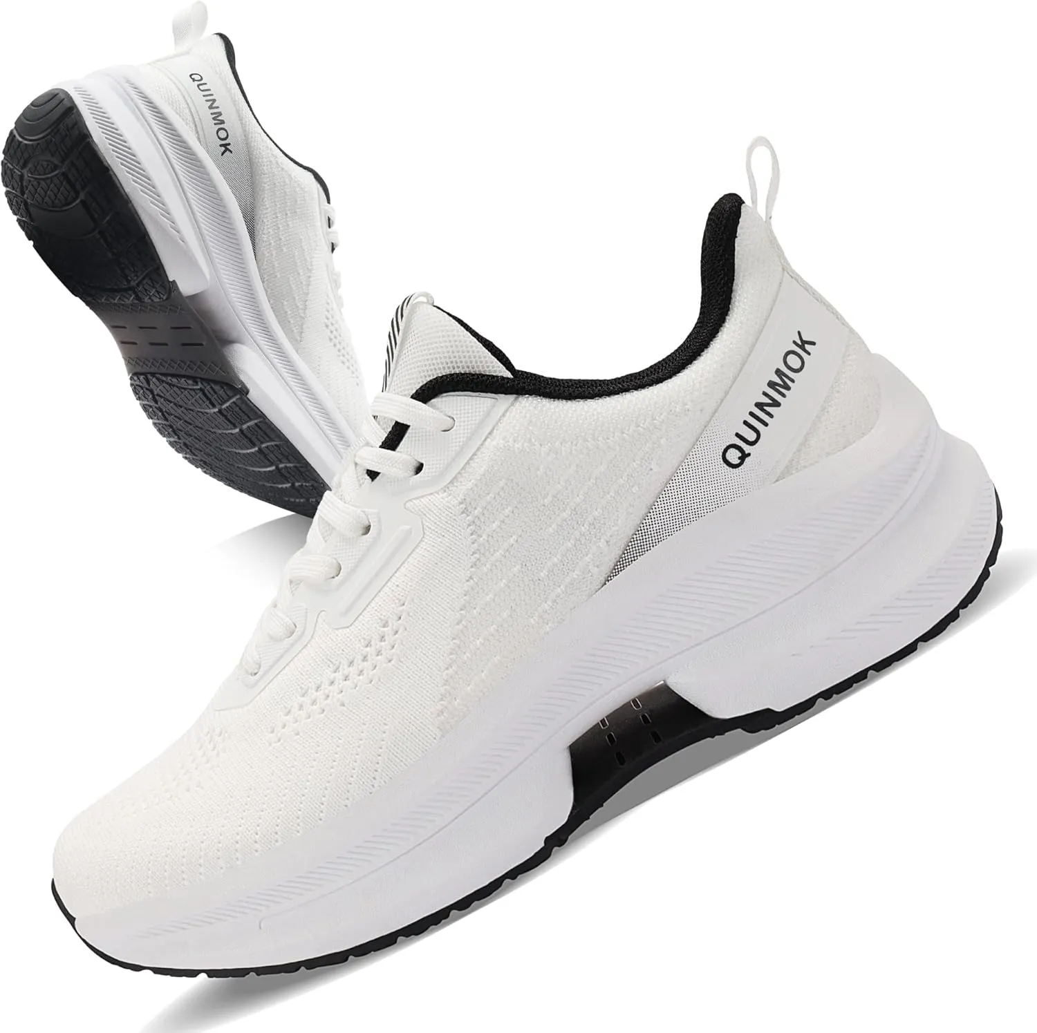 QUINMOK Womens Walking Shoes Non-Slip Tennis Sneakers Mesh Athletic Running Shoes