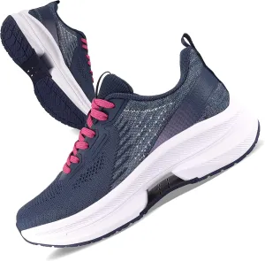 QUINMOK Womens Walking Shoes Non-Slip Tennis Sneakers Mesh Athletic Running Shoes