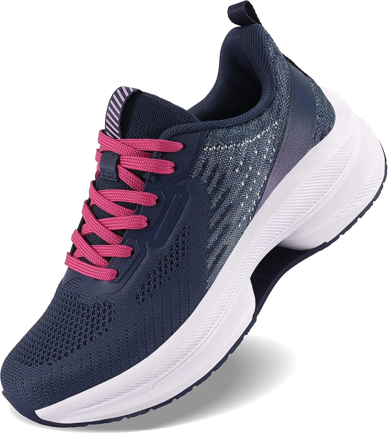 QUINMOK Womens Walking Shoes Non-Slip Tennis Sneakers Mesh Athletic Running Shoes