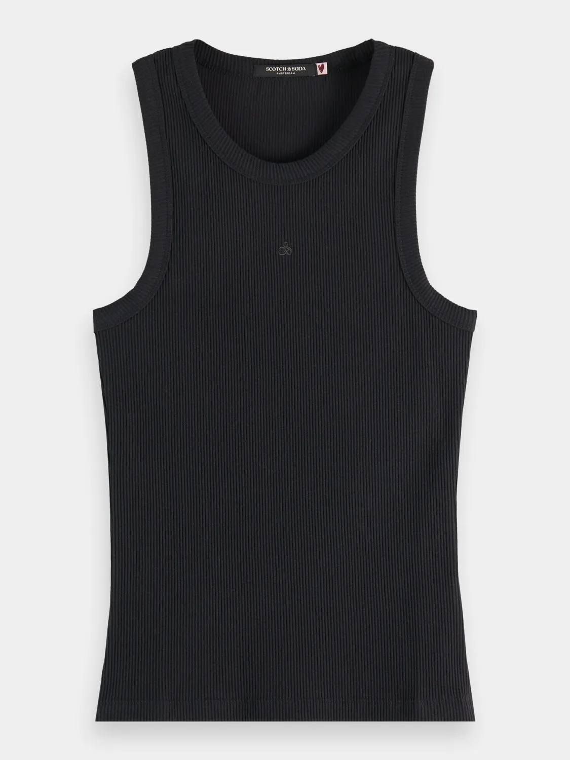 Ribbed racer tank