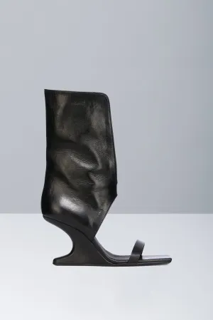 Rick Owens Winged Cantilever 8 Sandals in Black SS25