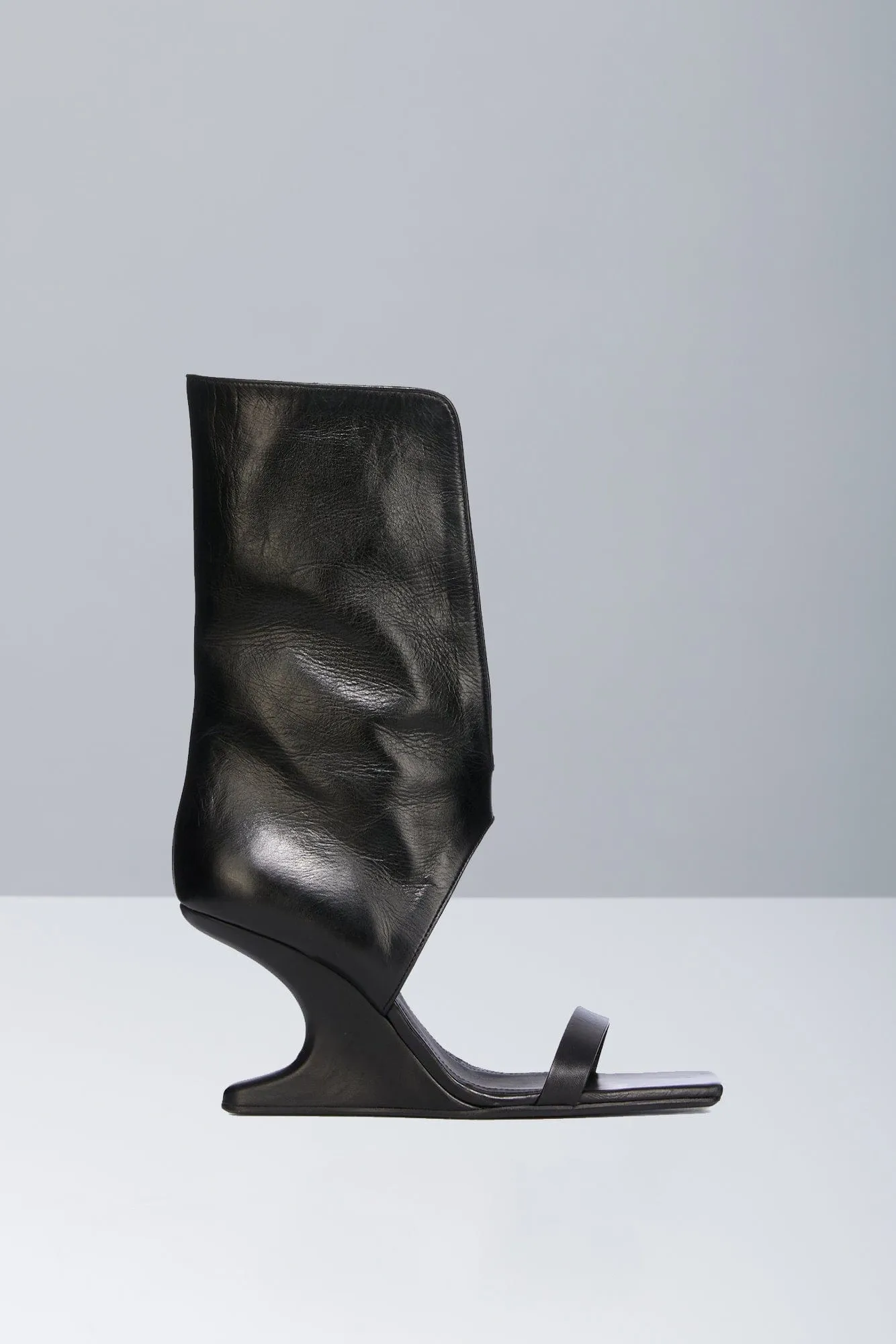 Rick Owens Winged Cantilever 8 Sandals in Black SS25
