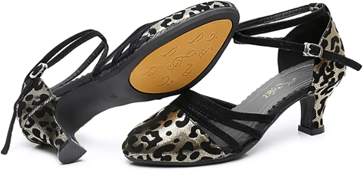Sandals for Women 2025 Closed Toe Ballroom Tango Latin Dance Shoes Practice Performence Party Dancing Shoes