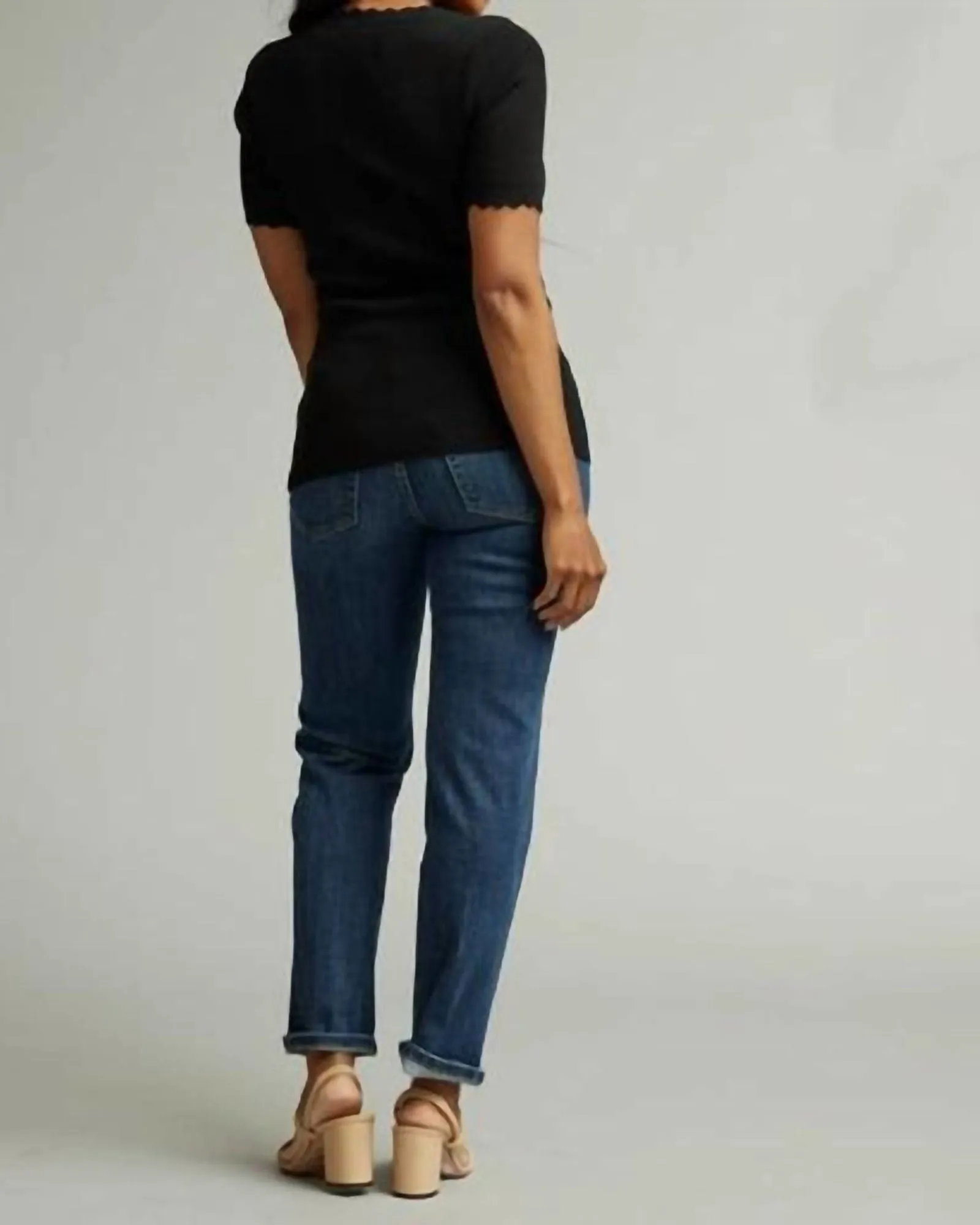 Scallop Sweater in Black Beauty | Black Beauty