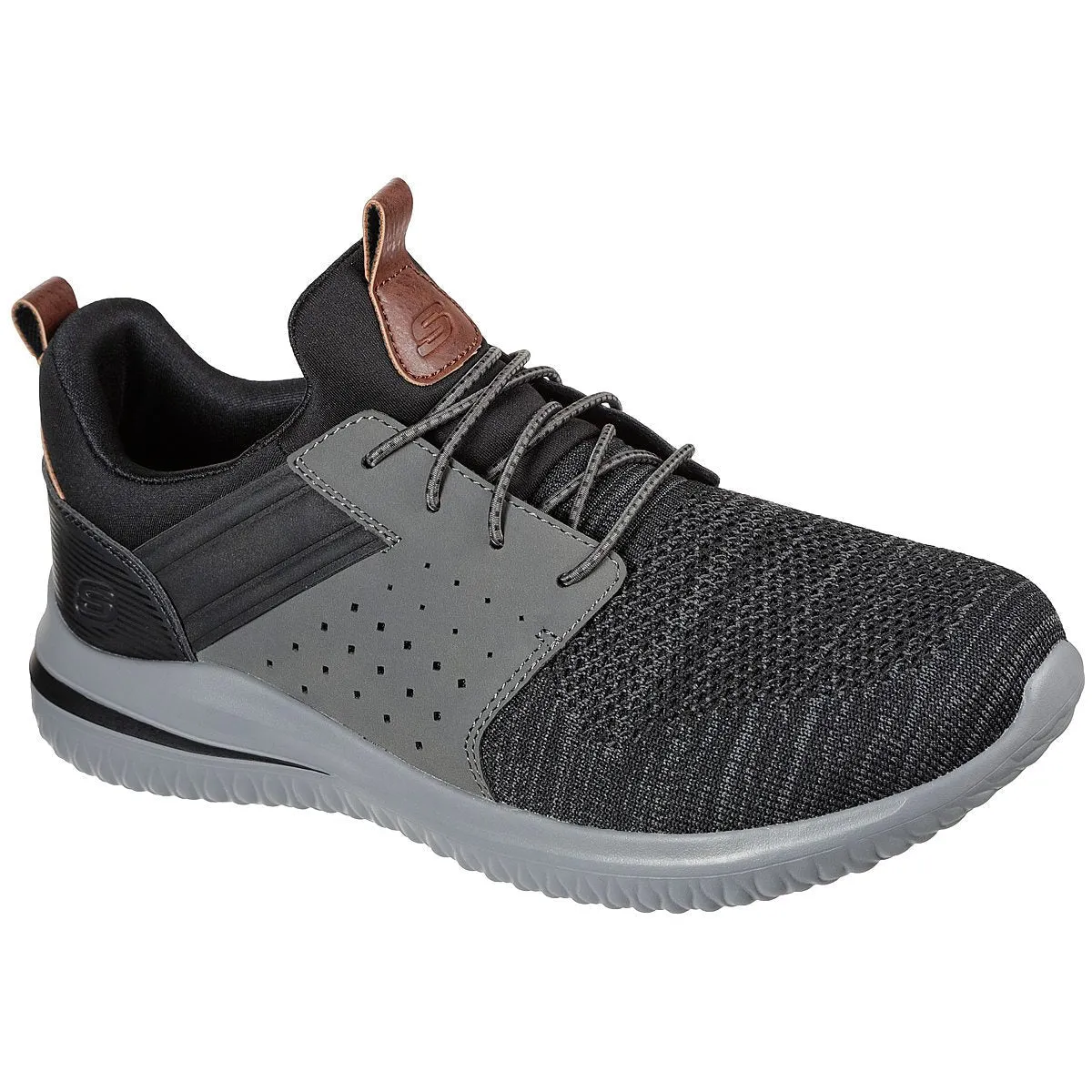 Skechers Mens trainer Delson  210238bkgy Black/grey