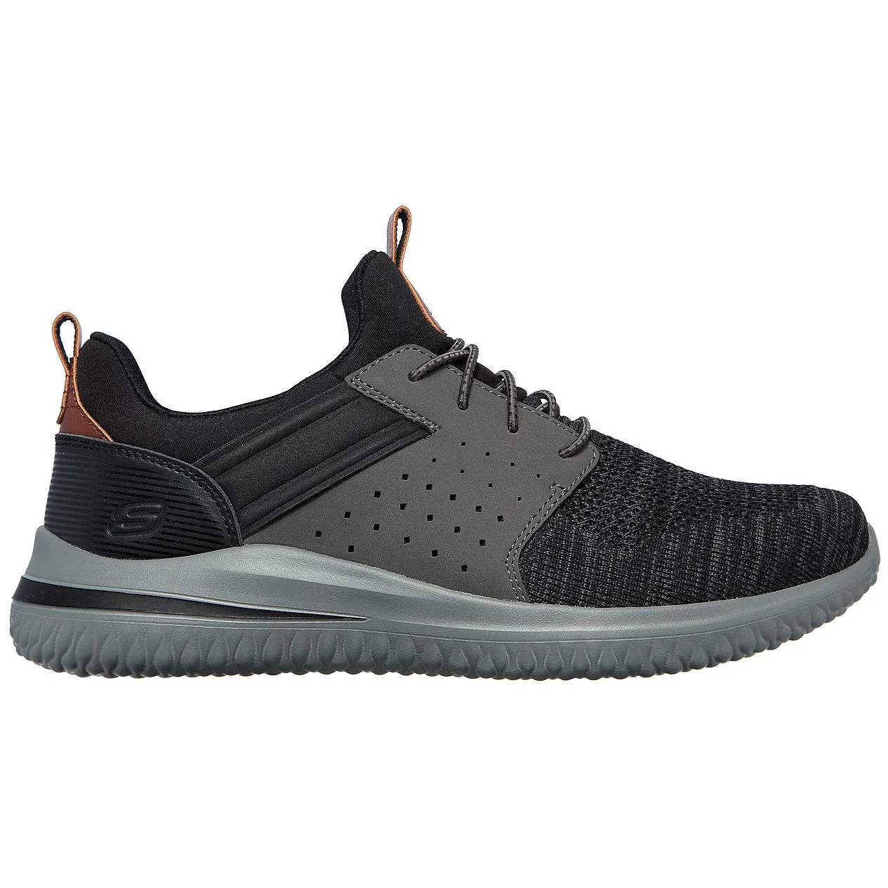 Skechers Mens trainer Delson  210238bkgy Black/grey