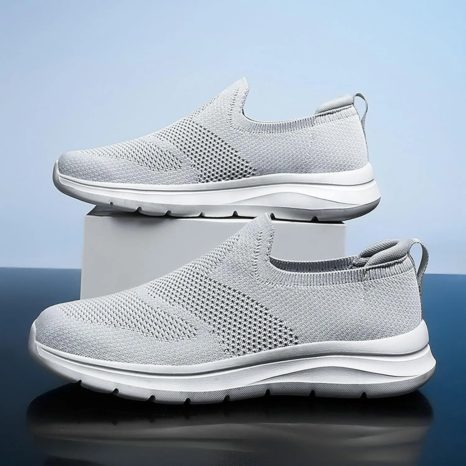 Slip On Walking Shoes for Women Fashion Mesh Casual Sport Sneakers Business Work Daily Walking Non Slip Sneakers