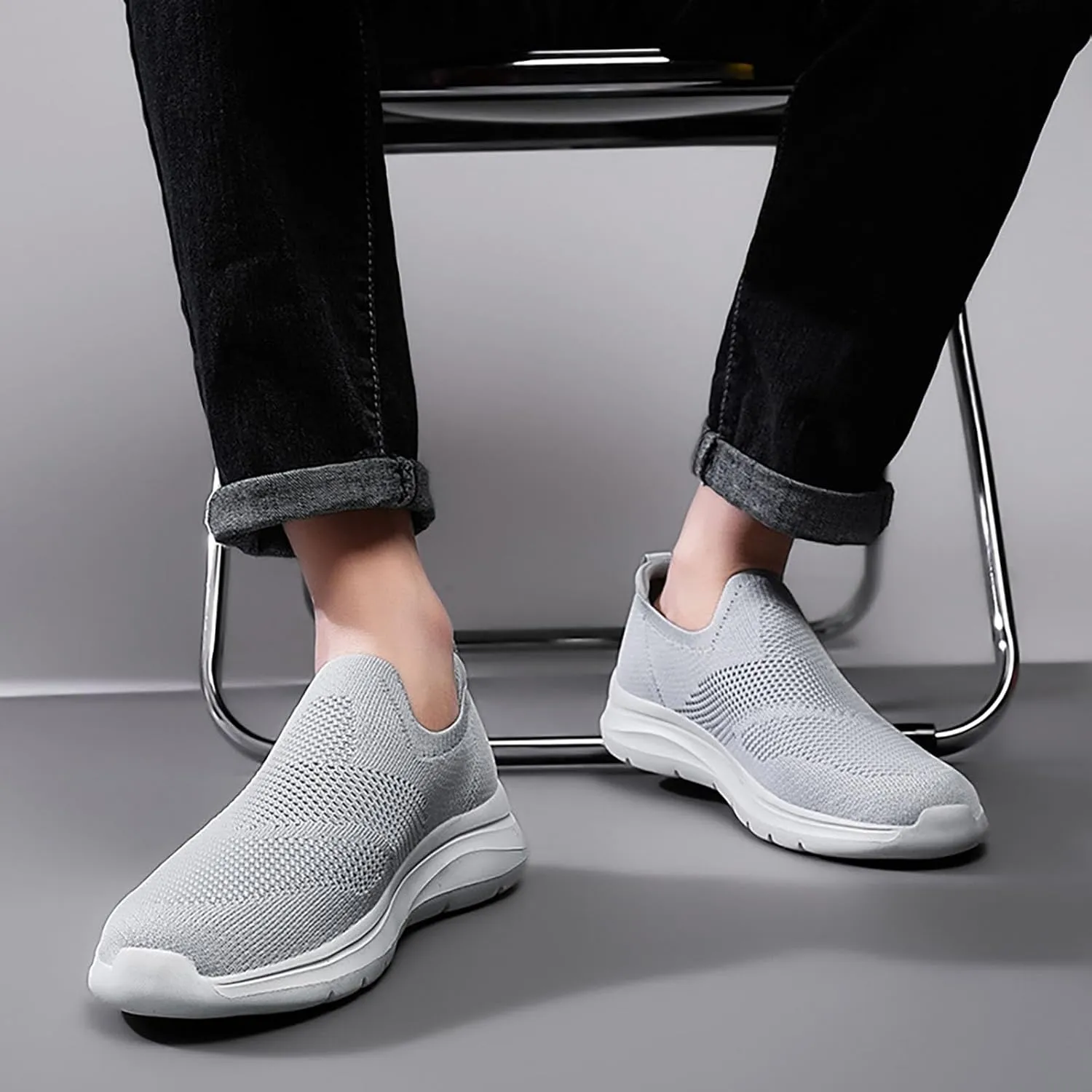 Slip On Walking Shoes for Women Fashion Mesh Casual Sport Sneakers Business Work Daily Walking Non Slip Sneakers