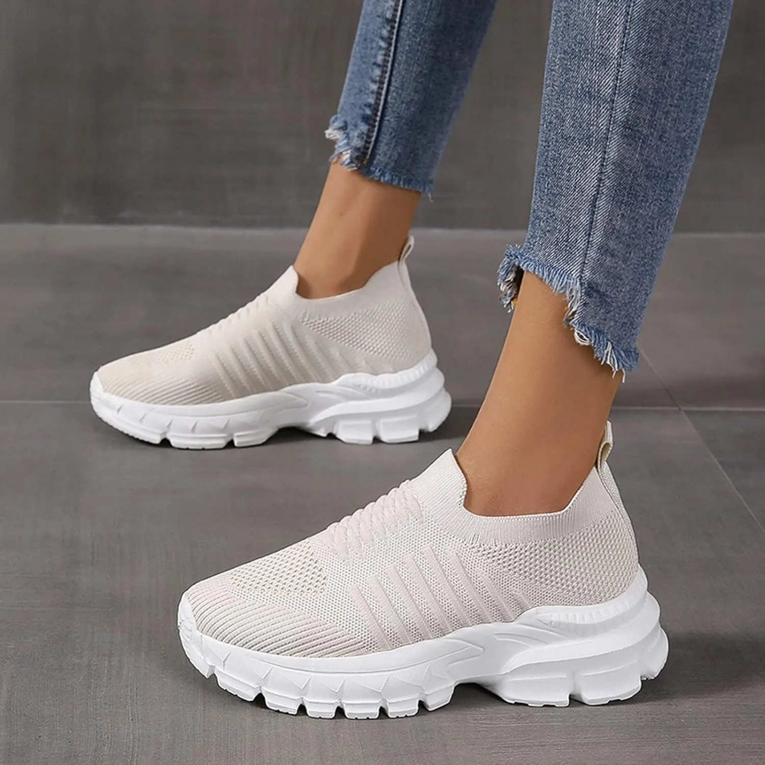Sneakers for Women Dressy Walking Shoes Non Slip Casual 2023 Mesh Running Shoes Workout Sneakers