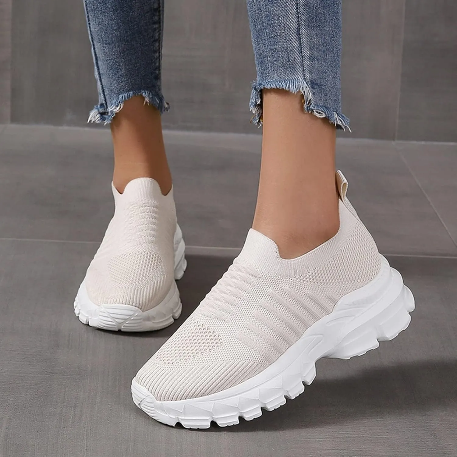 Sneakers for Women Dressy Walking Shoes Non Slip Casual 2023 Mesh Running Shoes Workout Sneakers