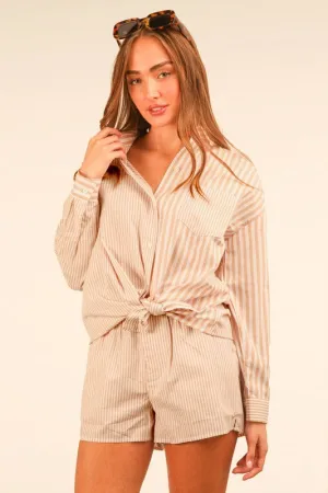 Stripe Short Set