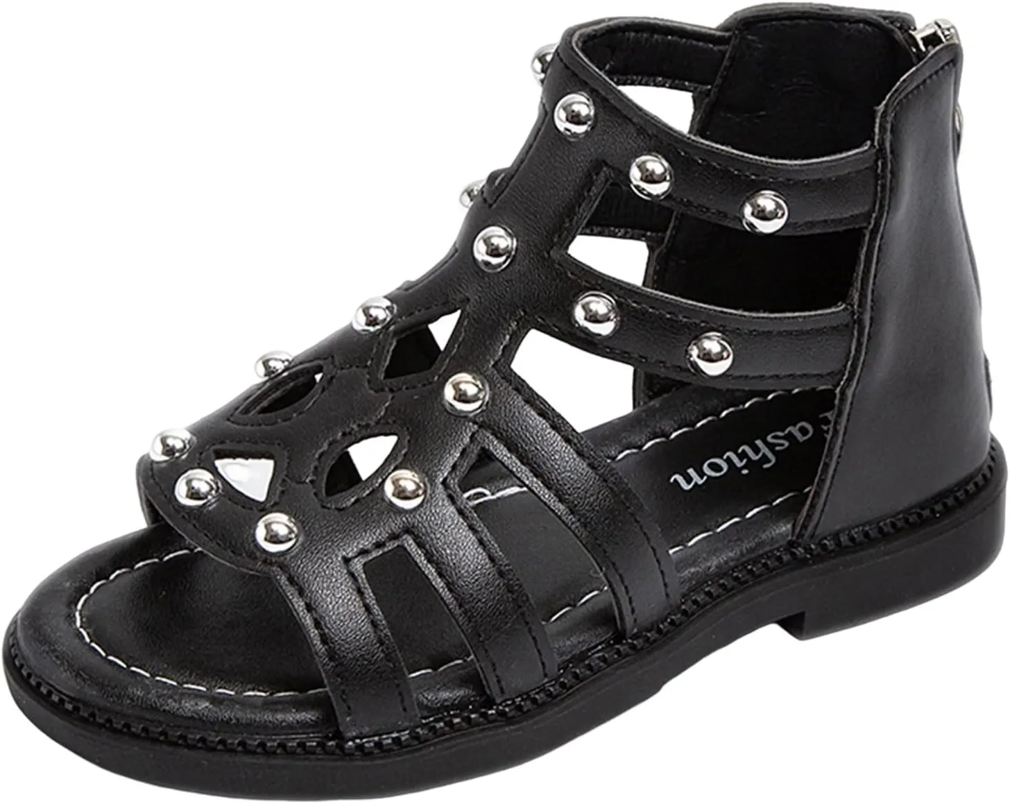 Toddler Girls Flat High Top Sandals Open Toe Rubber Soft Sole Non Slip Outdoor Casual Roman Shoes Sandals Girls