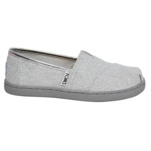 Toms Classic Kids Silver Espadrilles