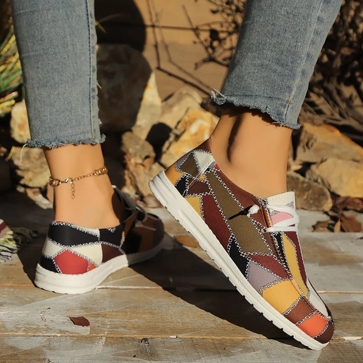 Trendy Plaid Canvas Shoes