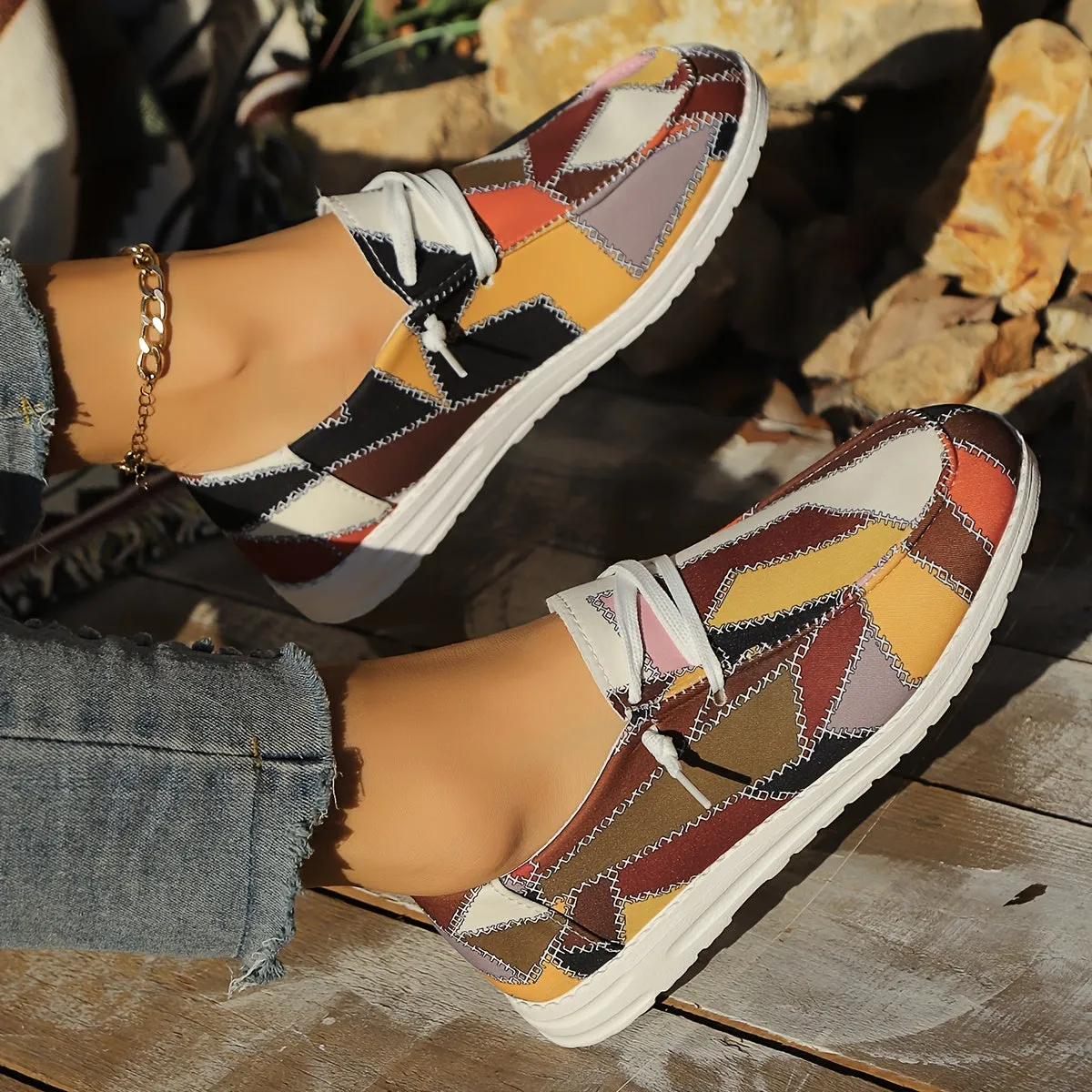 Trendy Plaid Canvas Shoes
