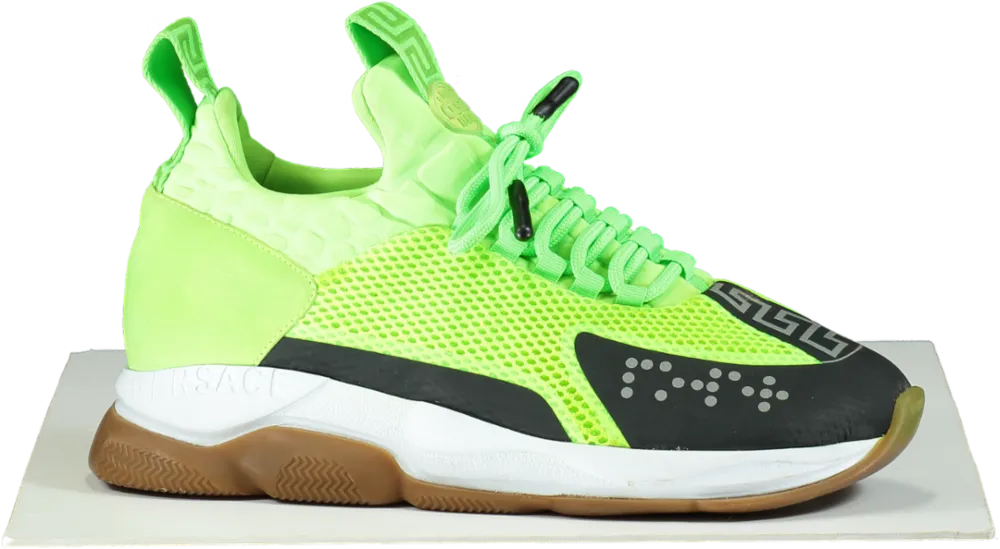 Versace Green Chunky Sole Trainers UK 9