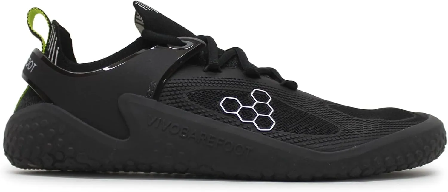 Vivobarefoot Motus Strength Mens Barefoot Zero-Drop Shoes | Improves Strength & Stability | Lightweight for Training & Running | Wide Fit Grounding Shoes | Vegan Obsidian