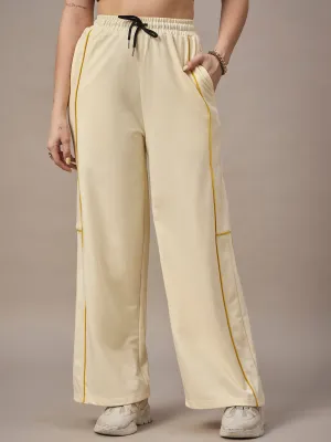 Women  Cream Trackpants
