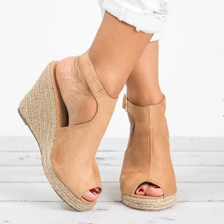 Women Espadrilles Platform Wedge Sandals