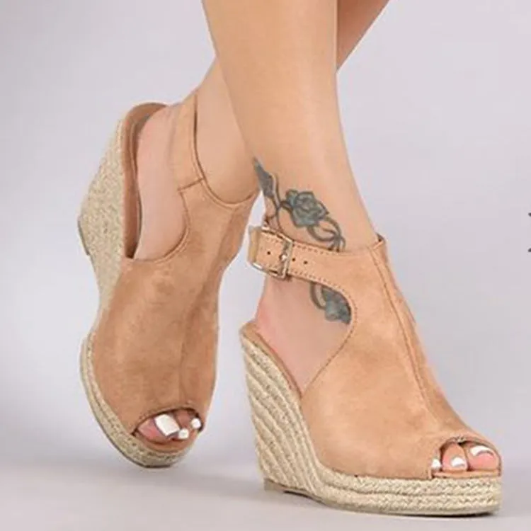 Women Espadrilles Platform Wedge Sandals