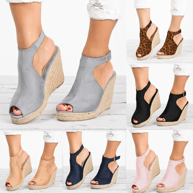 Women Espadrilles Platform Wedge Sandals