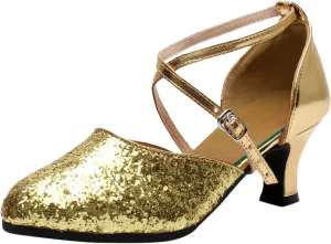 Women Rhinestone Ballroom Dance Shoes Latin Performance Dance Shoes Beach Summer Platform Women Wedge Sandals