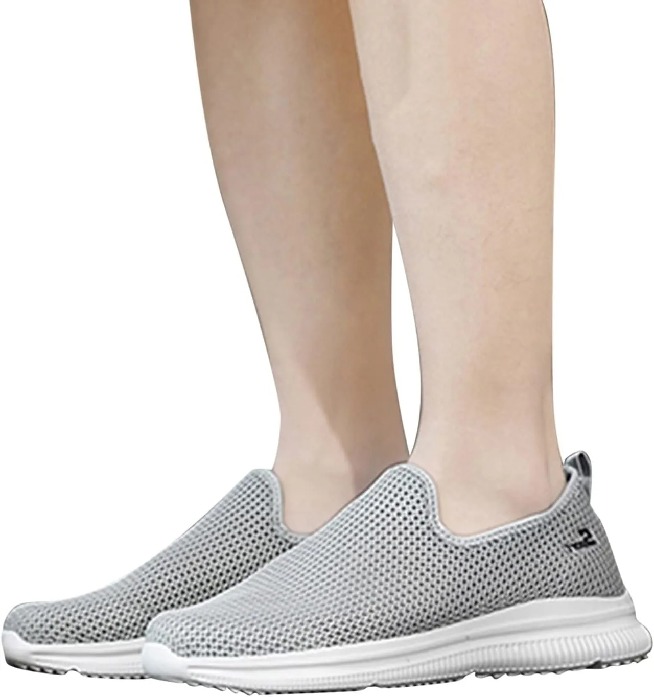Women's Fashion Sneaker Mesh Slip On Black Non Slip Shoes for Women Comfortable Women Shoes Casual Walking Loafers Women Comfort Women Casual Sneakers