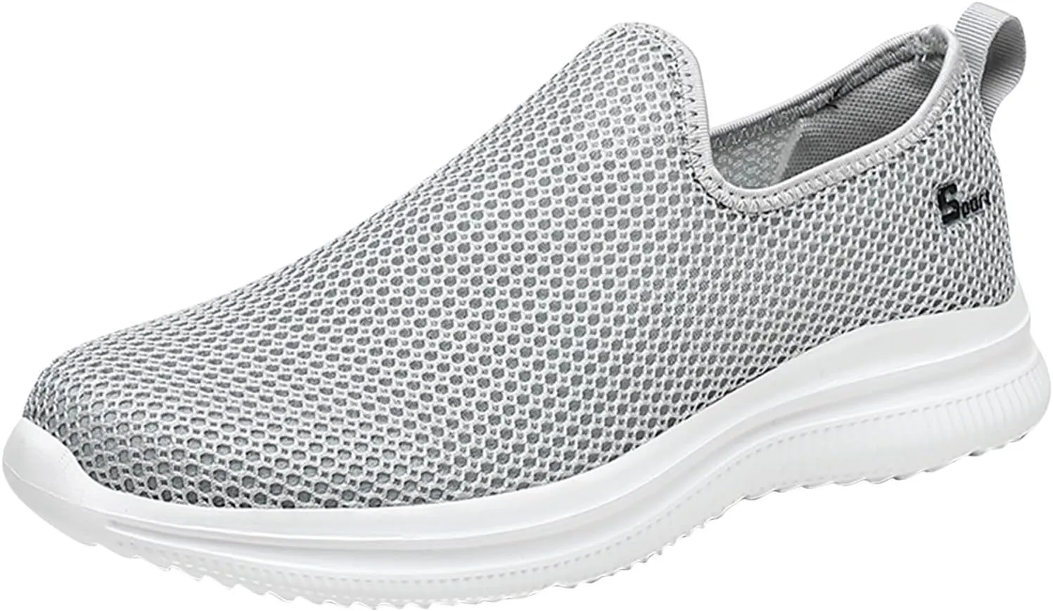 Women's Fashion Sneaker Mesh Slip On Black Non Slip Shoes for Women Comfortable Women Shoes Casual Walking Loafers Women Comfort Women Casual Sneakers